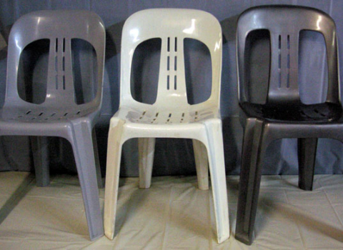 Grey White Silver Chairs