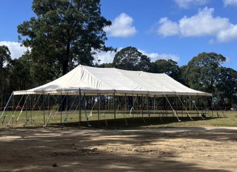 6x18m Peg and Pole Marquee